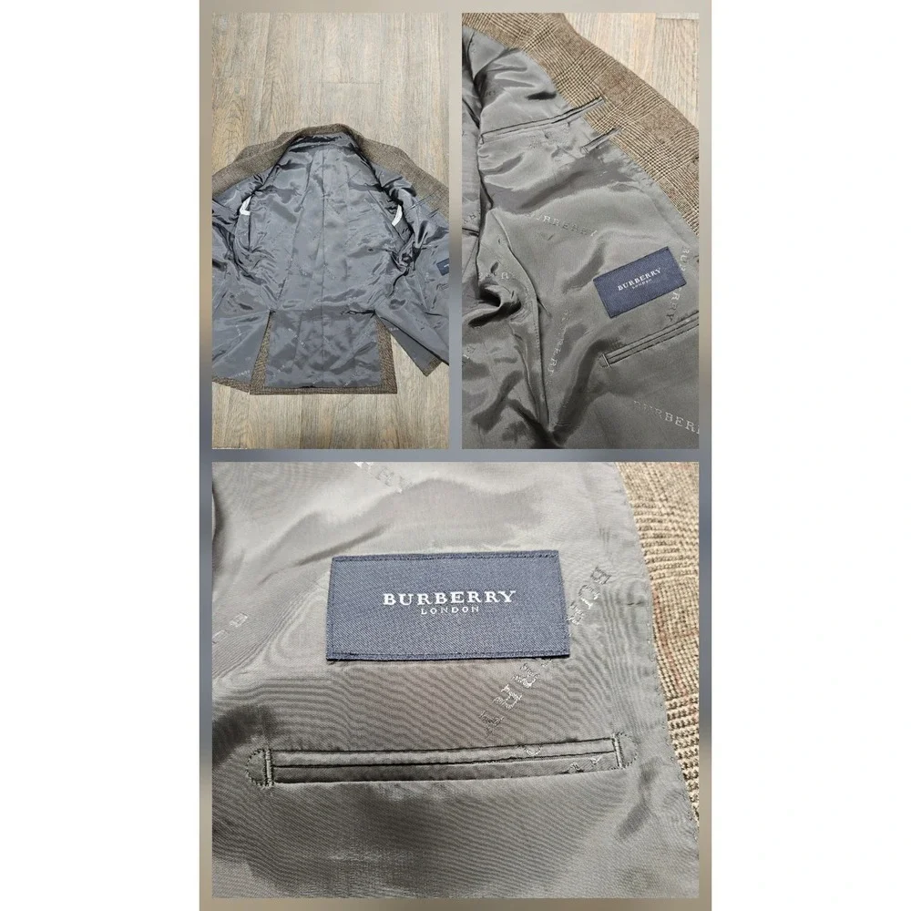 Burberry London Mens Wool Sport Coat Blazer Japan Sanyo Shokai M‎ Vintage LUXE